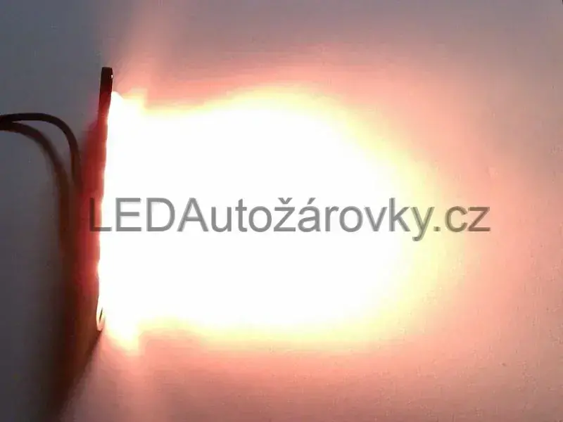 LED stroboskop maják 4 ks - 12 LED 12V 24V 2W oranžový