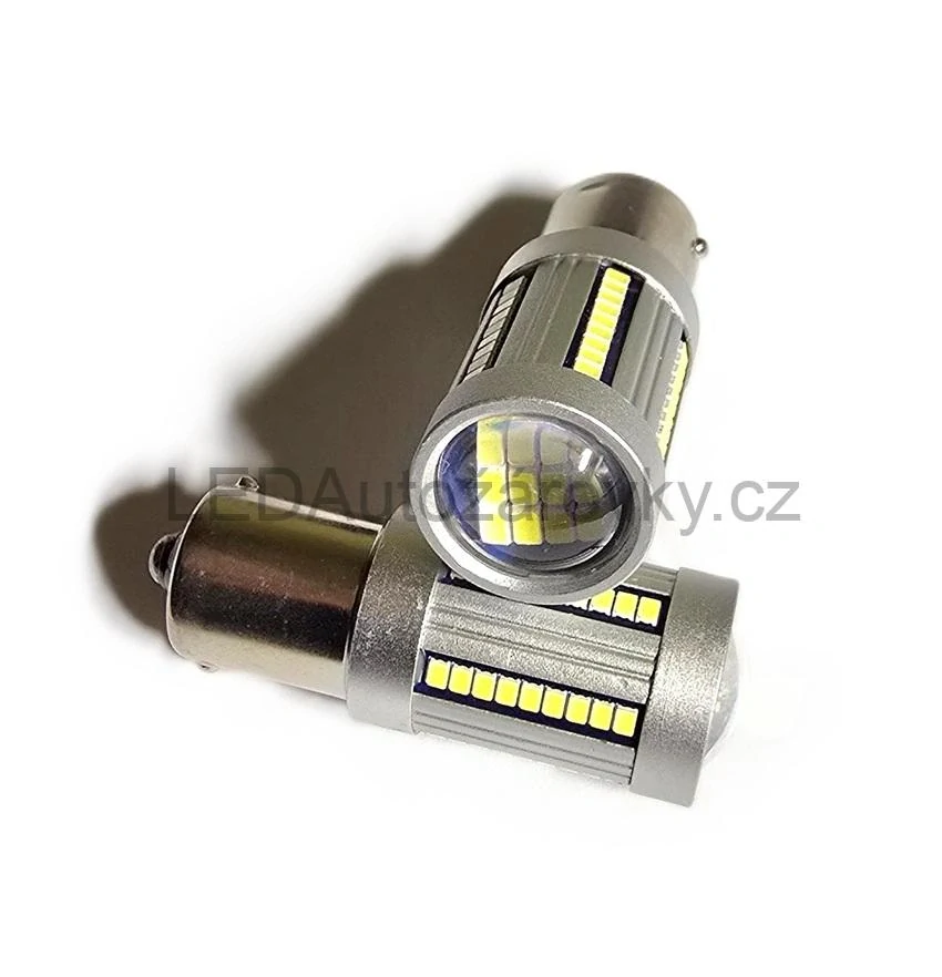 LED žárovky P21W BA15S - 66x SMD 2016 12V 22W 650Lux bílá