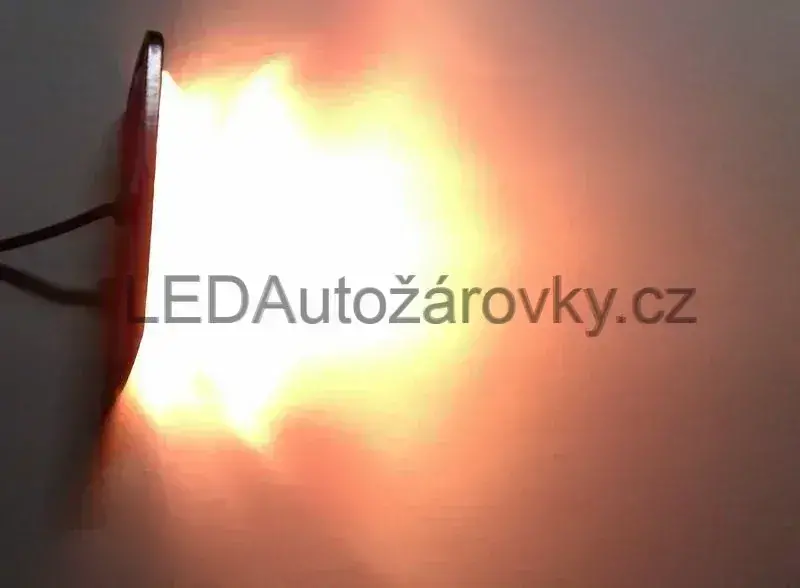 LED stroboskop maják - 20 LED 12V 24V 5W modrý