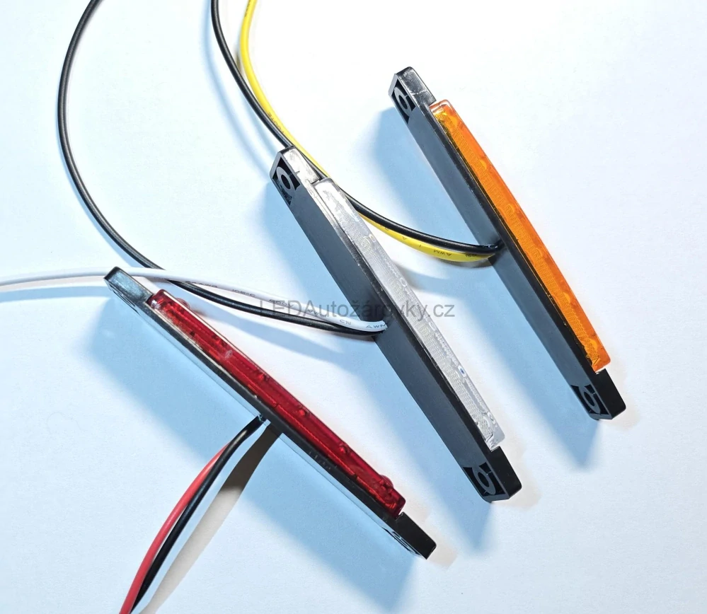 LED poziční světlo - 6x SMD 12V 24V E4 modré