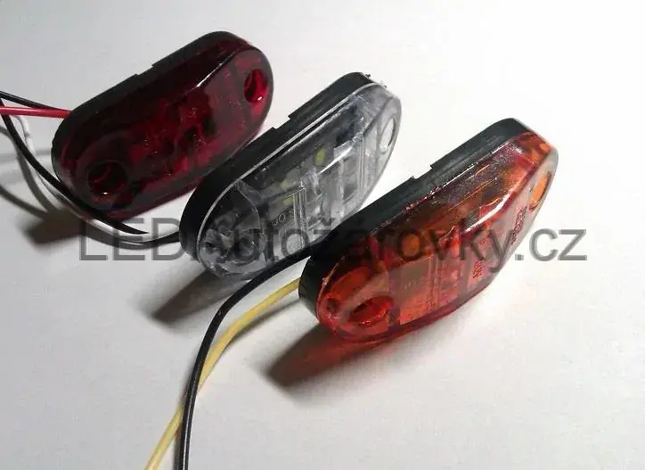 LED poziční světlo - 2x SMD 5730 12V 24V E4 oranžové