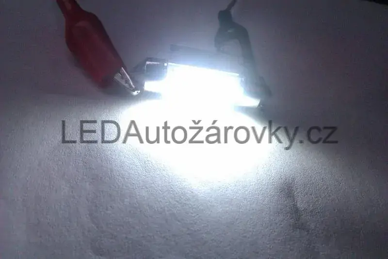 LED Autožárovky C5W - 3x SMD 5050 CNB 12V 2W bílá