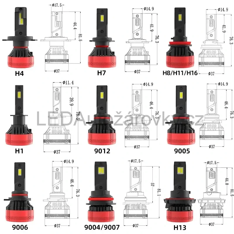 LED žárovky - F5 G-XP 12V 24V 55W 1.400Lux