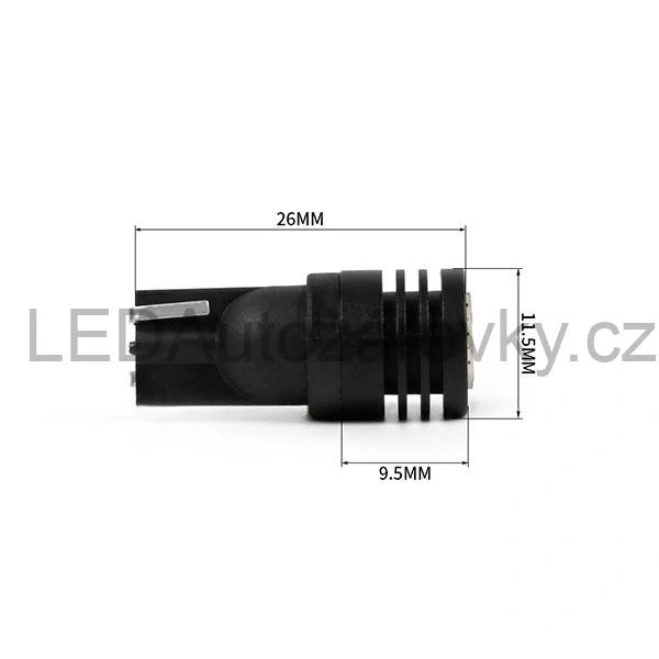 LED žárovky T10 W5W - 6x SMD 3020 12V 2W 140Lux bílá