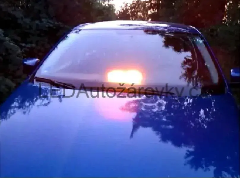 LED stroboskop maják za čelní okno 16 LED 12V 16W oranžový