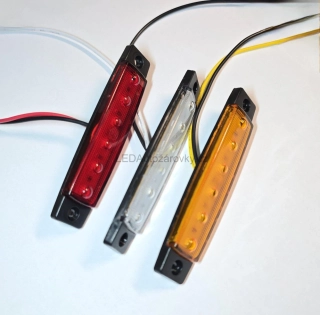 LED poziční světlo - 6x SMD 12V 24V E4