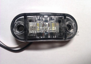 LED poziční světlo - 2x SMD 5730 12V 24V E4 bílé
