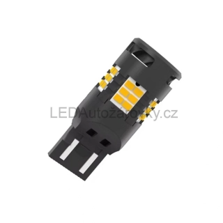 LED žárovky T20 W21W - 30x SMD 3020 12V 30W 400Lux oranžová
