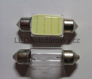 LED Autožárovky C5W - COB 12V 1W bílá 36mm