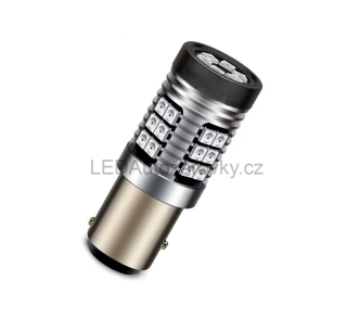 LED žárovky P21/5W BAY15D - 21x SMD 2835 12V 10W červená