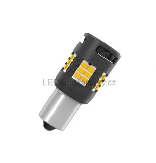 LED Autožárovky P21W BA15S - 30x SMD 3020 12V 30W 400Lux oranžová